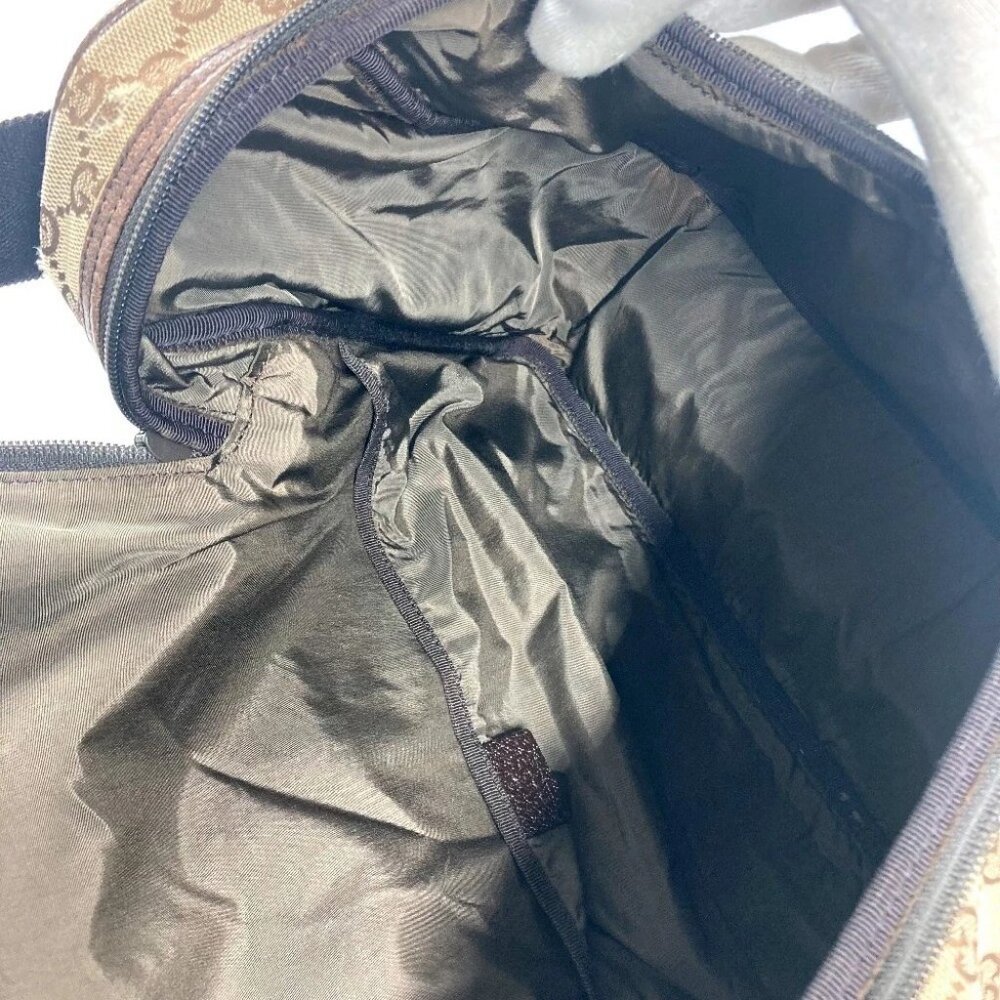 GUCCI 123326 Mother's Bag Crossbody Shoulder Bag Canvas/Leather Beige/Dark brown - Picture 16 of 16